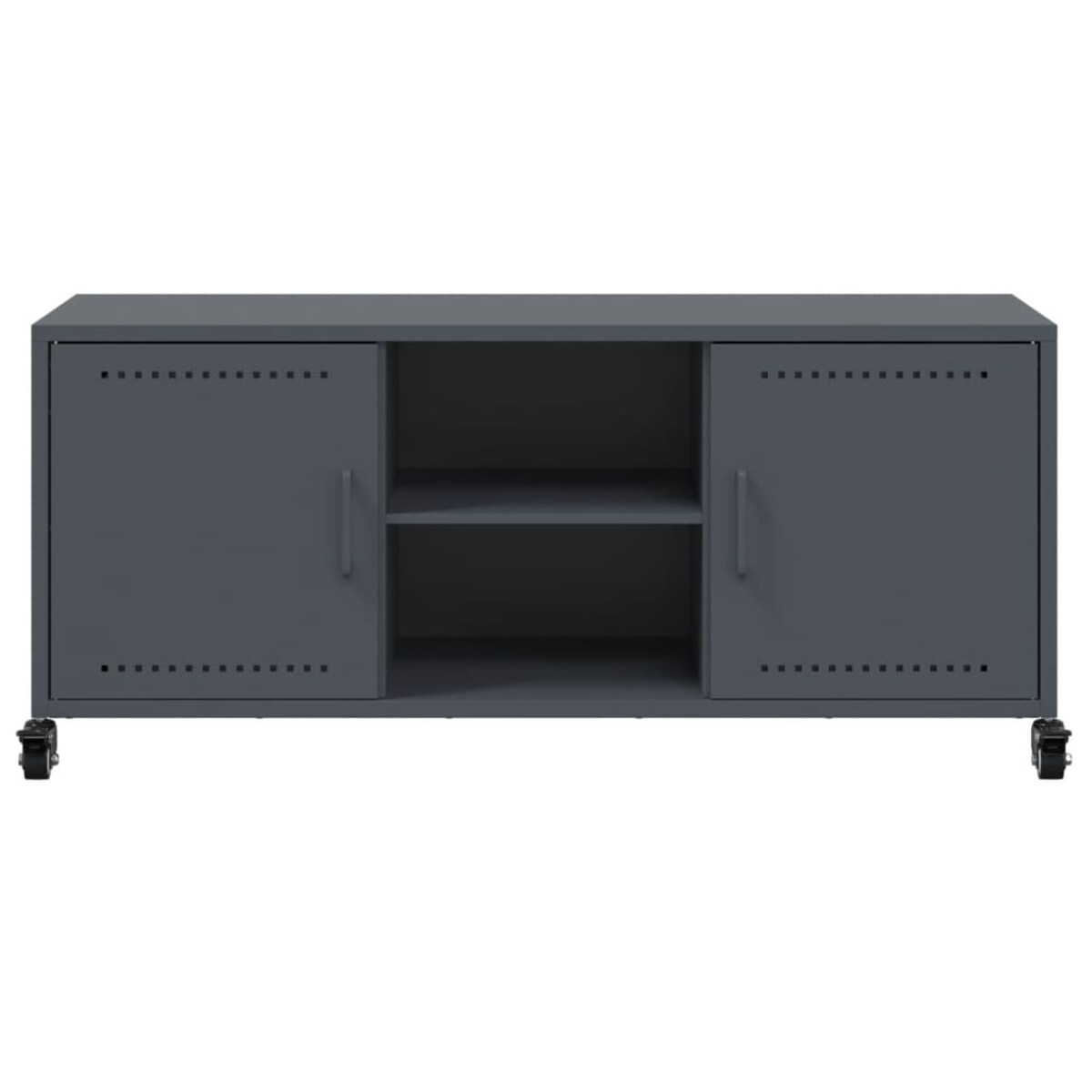 vidaXL Szafka RTV, antracytowa, 100,5x39x43,5 cm, stal