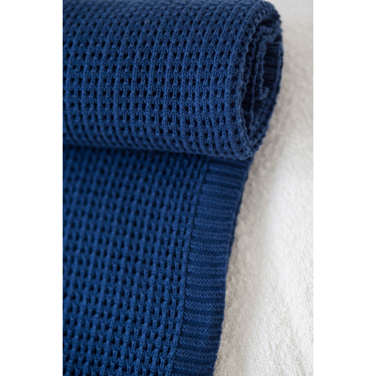 Pled boho granatowy, 130 x 160 cm, La Manta