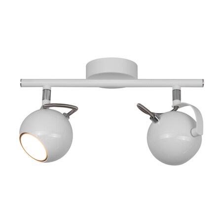 Lampa Sufitowa BRITOP Lighting 2xGU10 6W Chrom i Biel w Klasycznym Designie od Polskiego Producenta, 1 szt.