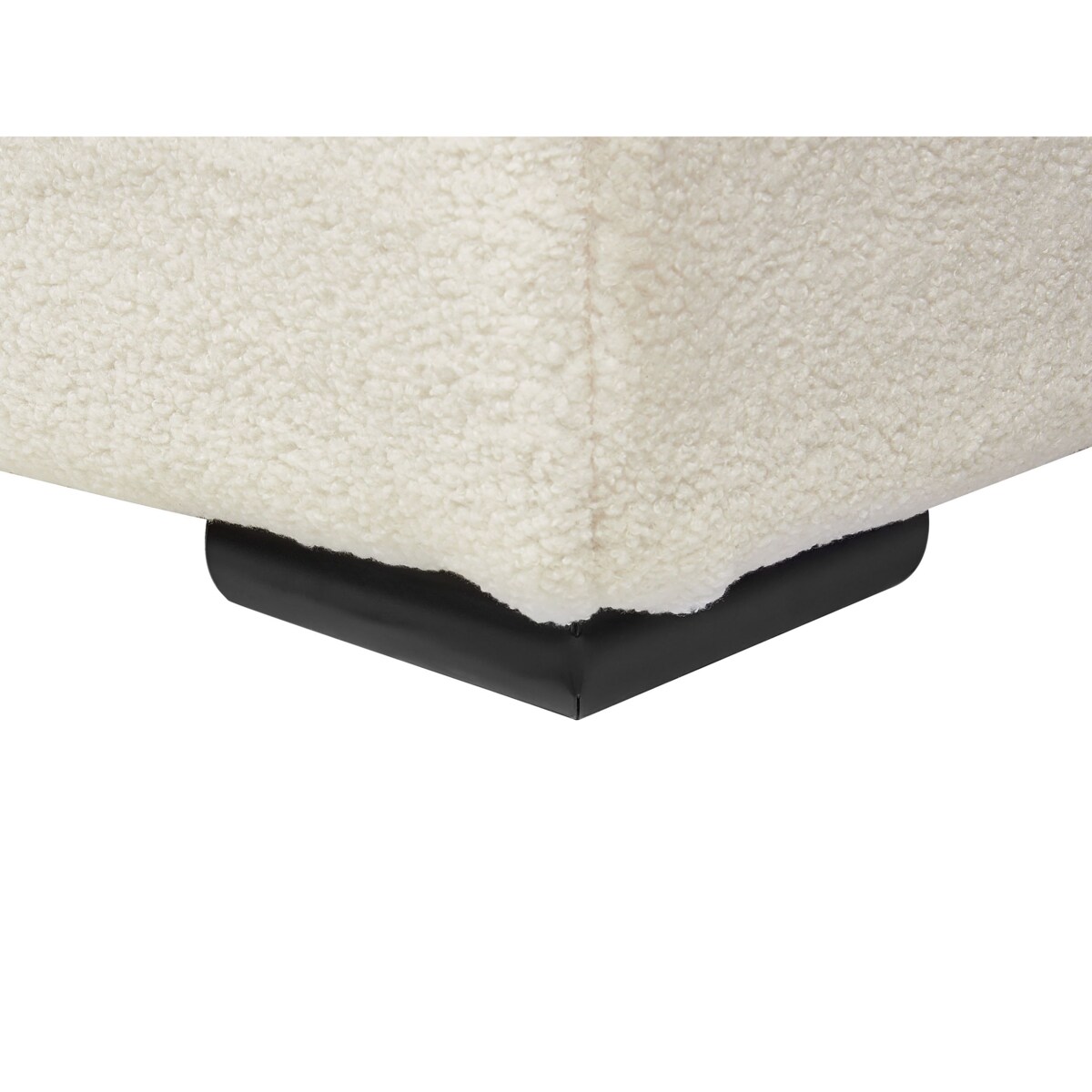 Łóżko boucle 160 x 200 cm beżowe ROISEL