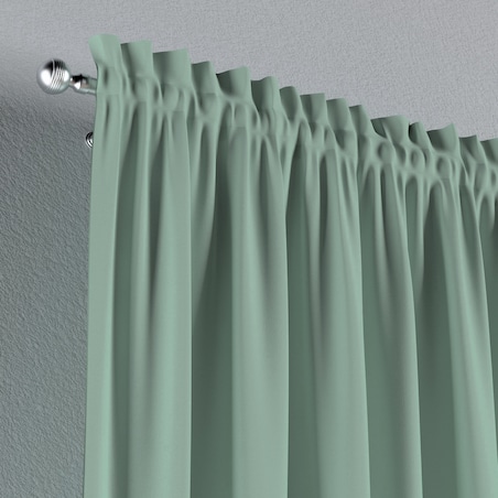 Zasłona na kanale z grzywką 1 szt. 130x260 zieleń eukaliptusa