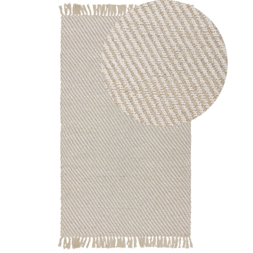 Dywan z juty 80 x 150 cm beżowy ALADAG