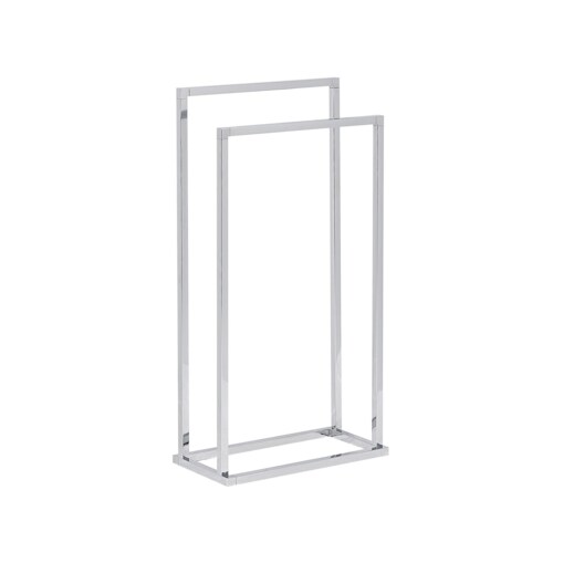 Stojak na ręczniki srebrny RECREO