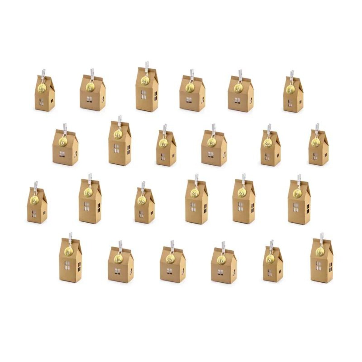 Kalendarz adwentowy Domki, mix