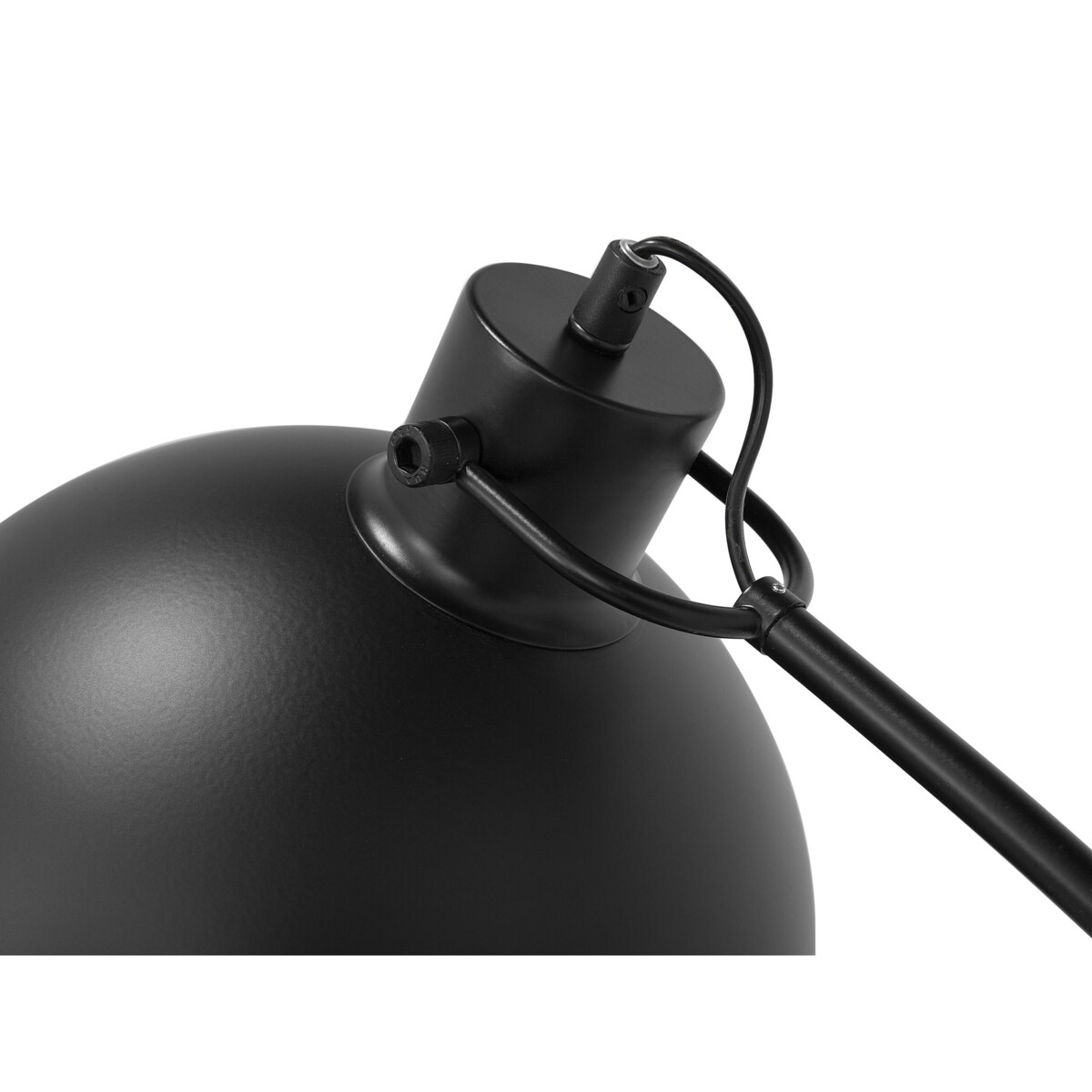 Lampa podłogowa metalowa czarna DINTEL