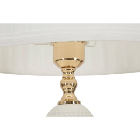 Lampa stołowa ceramiczna, złota Amalfi