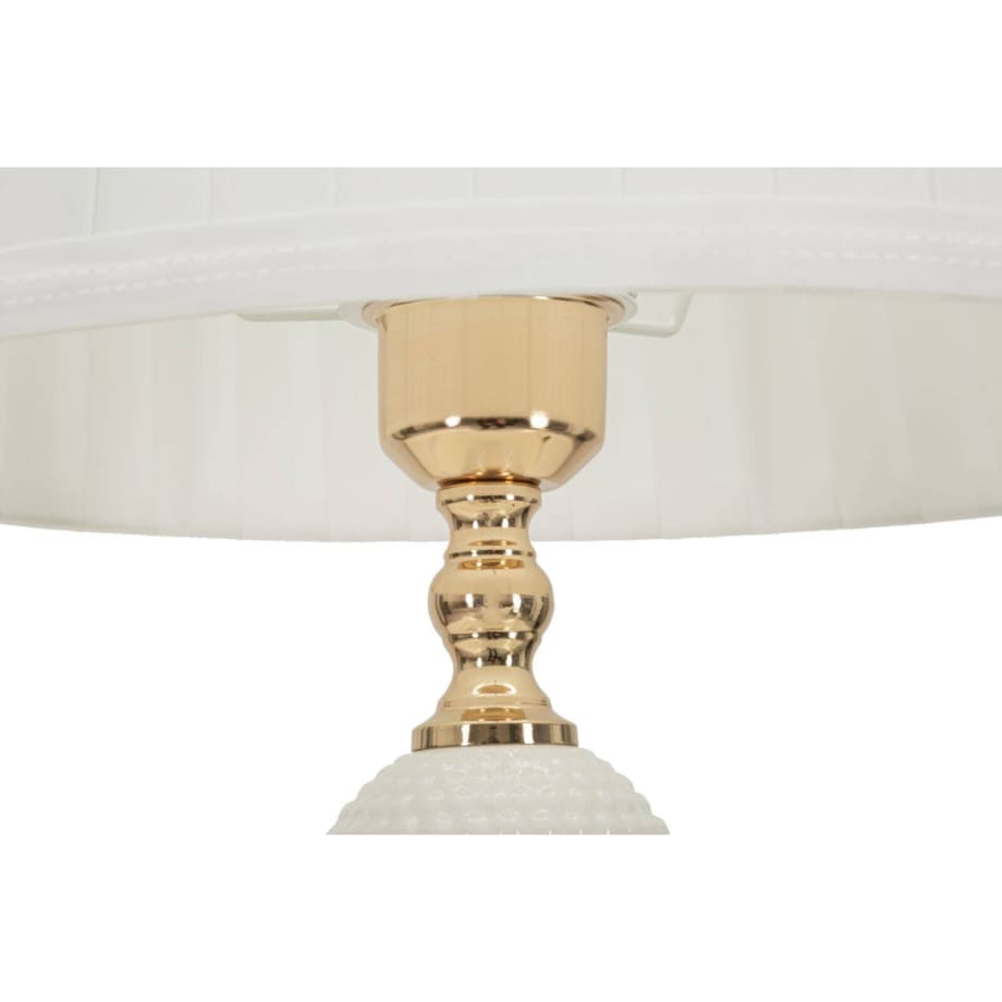 Lampa stołowa ceramiczna, złota Amalfi