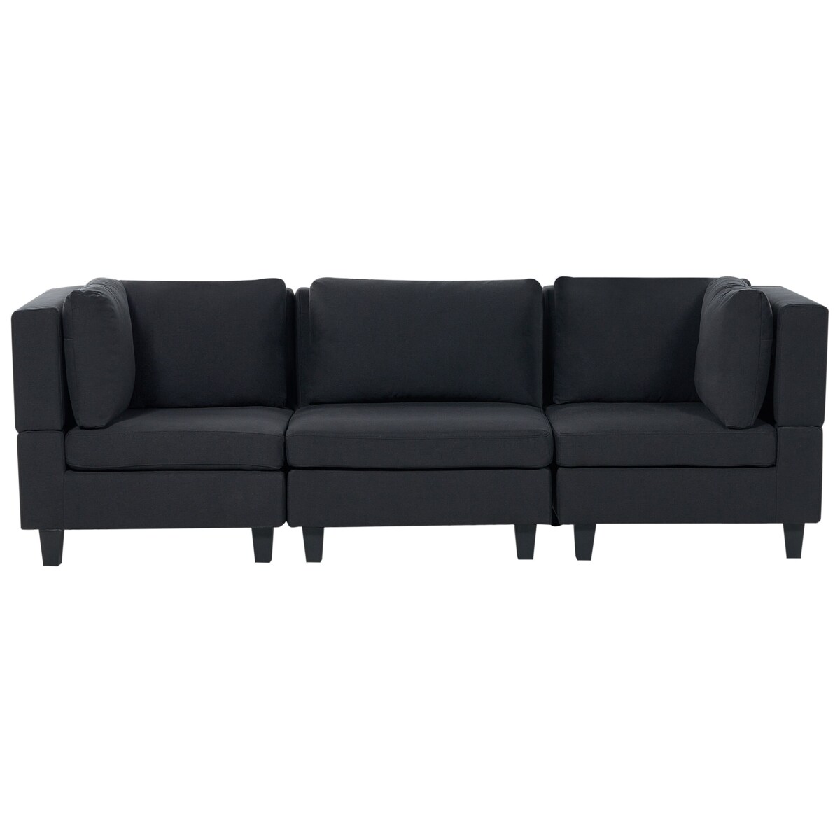Sofa modułowa 3-osobowa czarna UNSTAD