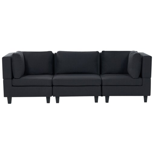 Sofa modułowa 3-osobowa czarna UNSTAD