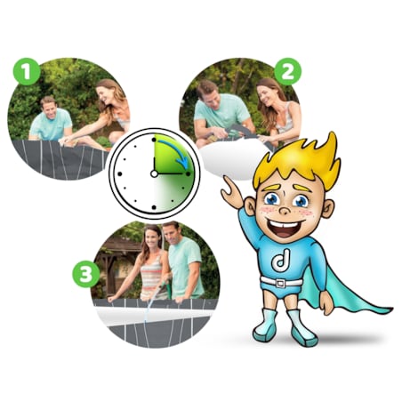 Basen ogrodowy stelażowy 457x107 cm Bestway zestaw 13w1