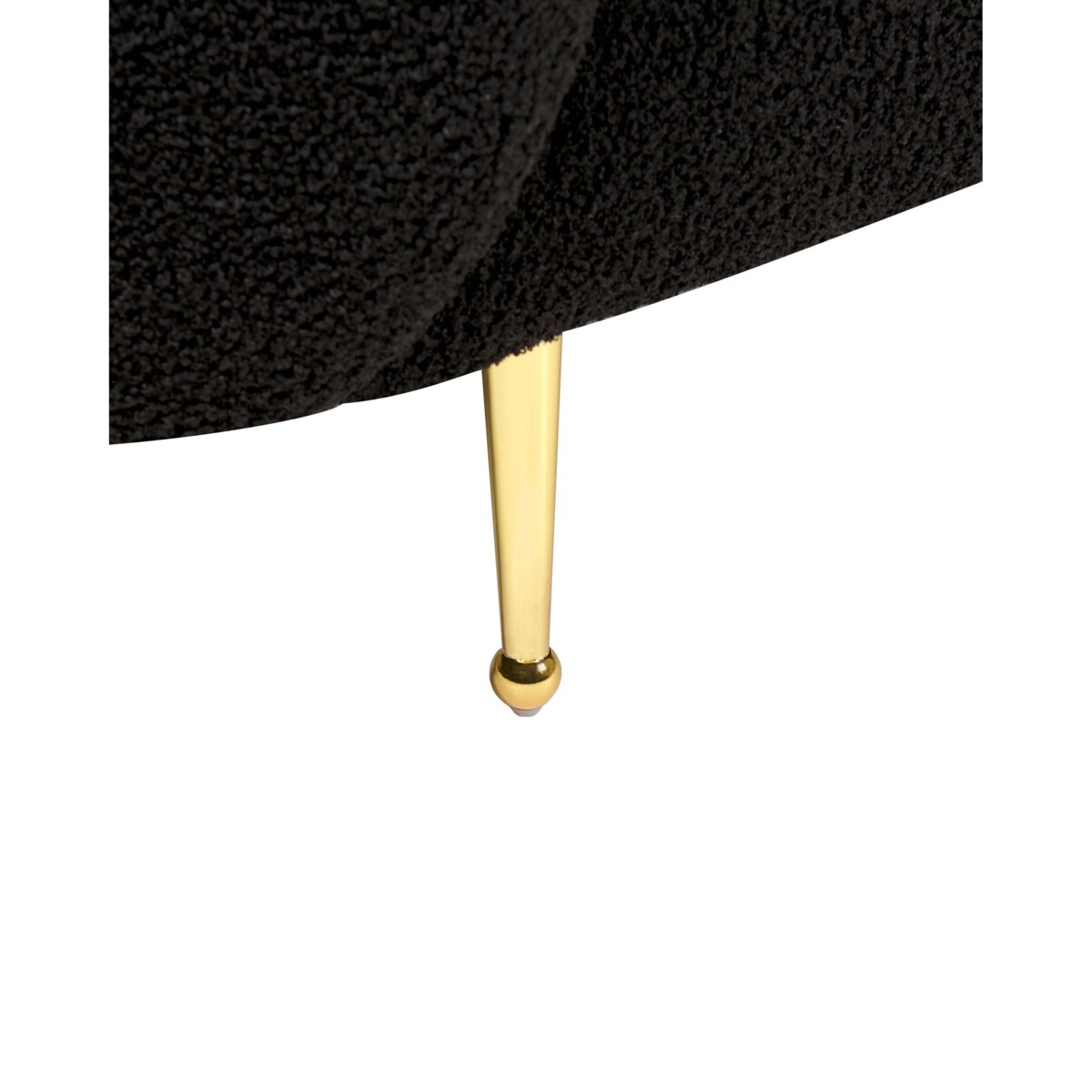 Fotel boucle czarny LOEN