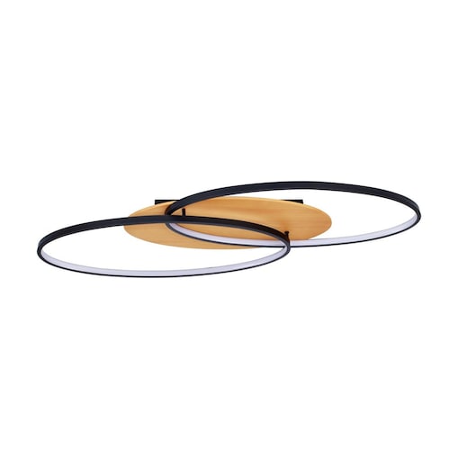 Lampa Sufitowa LED Poraso Czarna 24W 3000K 920 lm Italux