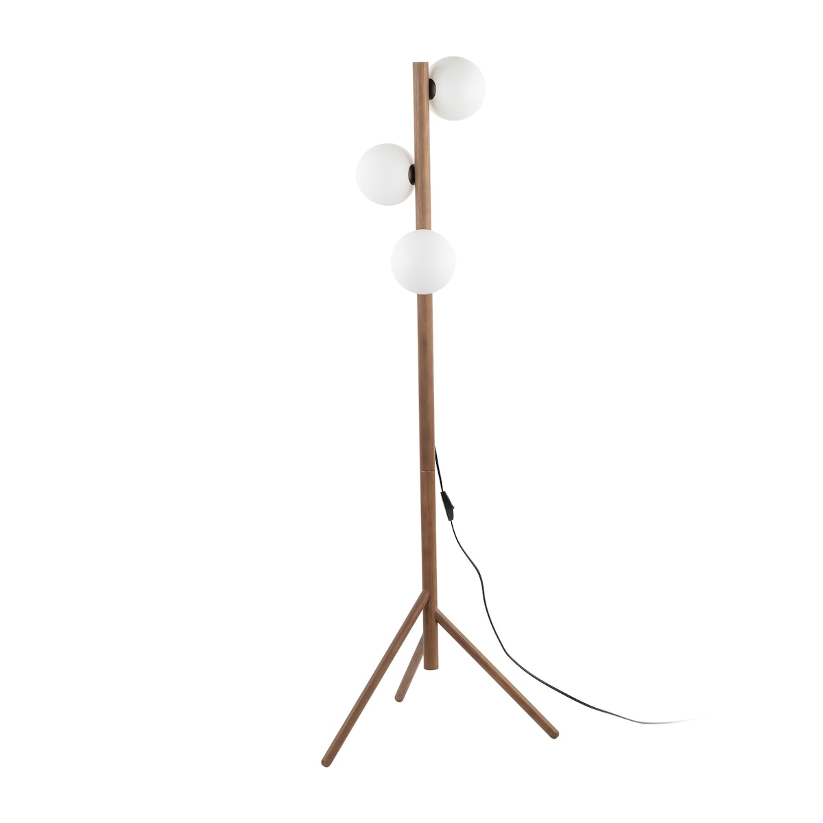 Lampa podłogowa TK Lighting ESTERA WOOD ORZECH 16045 150 cm 3xG9 drewniana nowoczesna do salonu