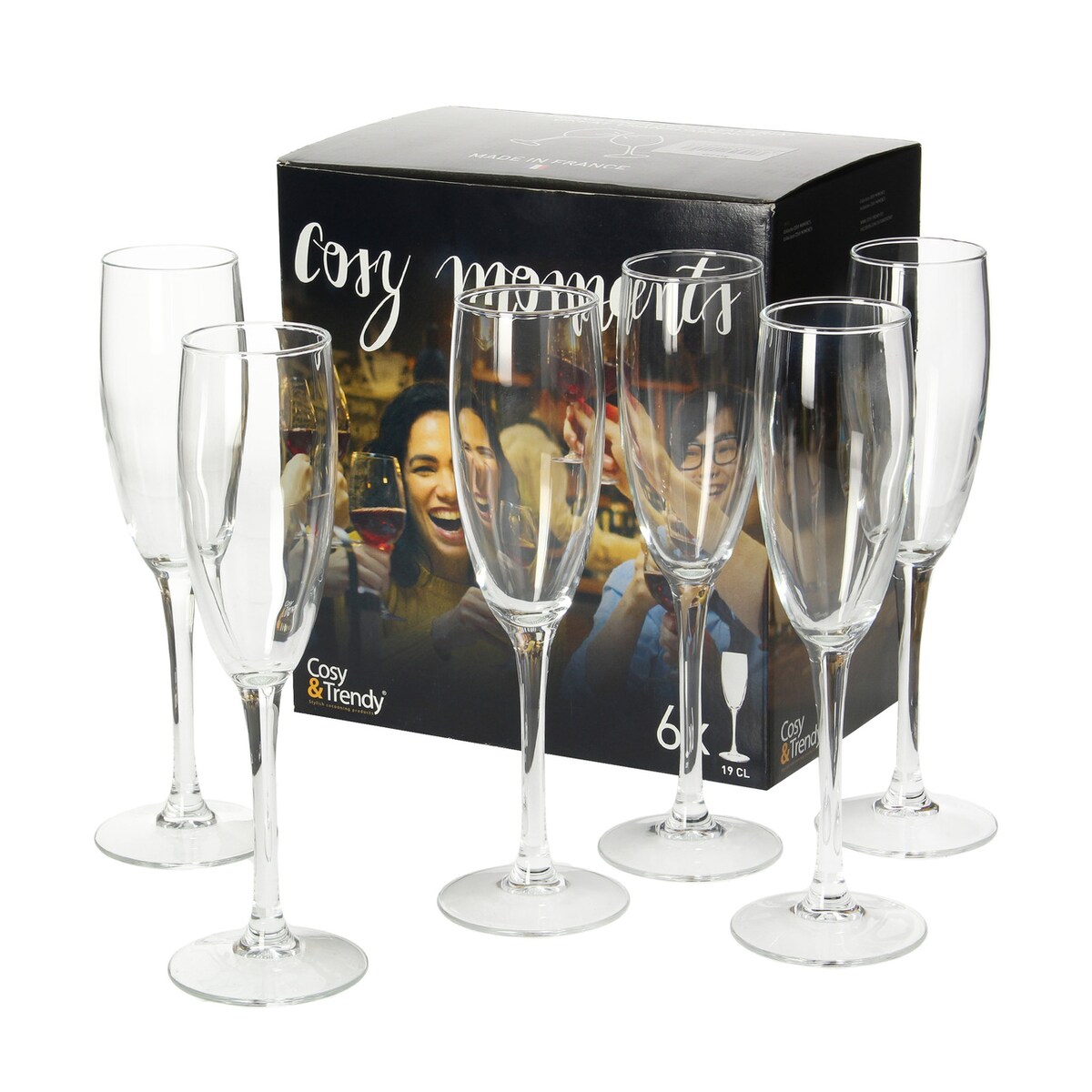 Komplet kieliszków Mia 6szt. 190ml, 190 ml