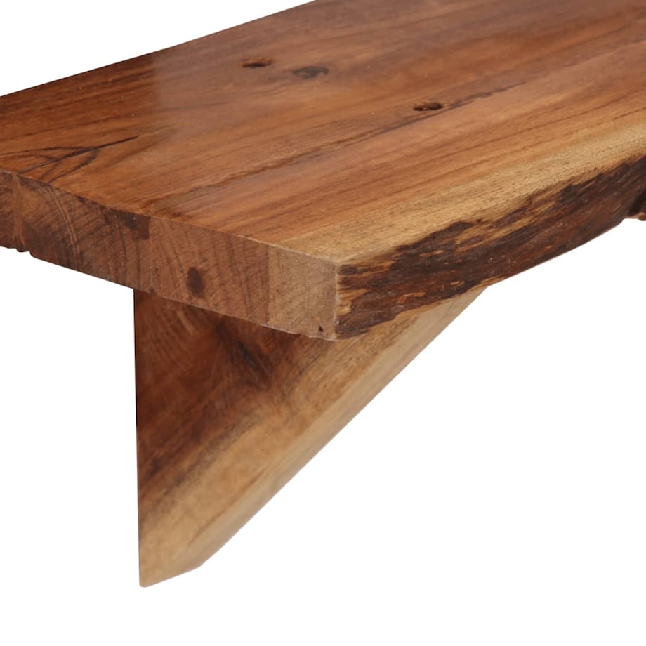 vidaXL Półki ścienne, 2 szt., 90 x 20 x 18 cm, lite drewno akacjowe