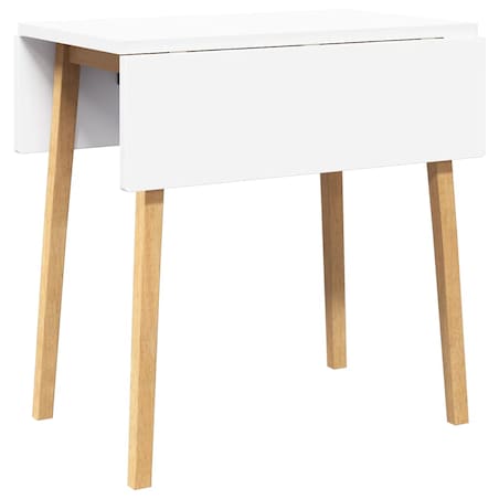 vidaXL Stół jadalny Naturalne drewno lite Guma