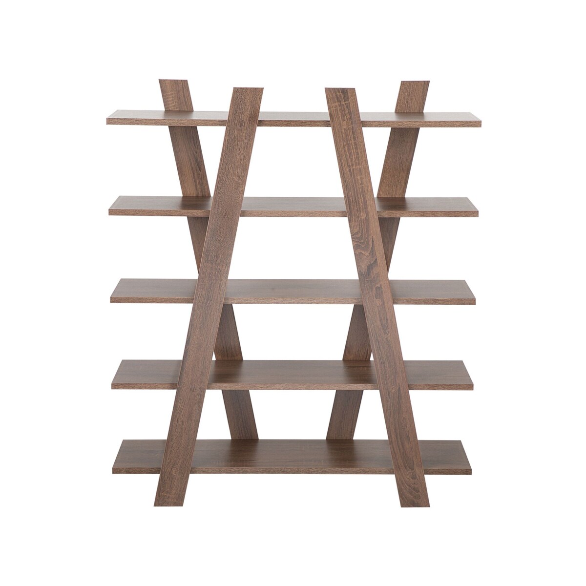 Regał 5 półek ciemne drewno ESCALANTE