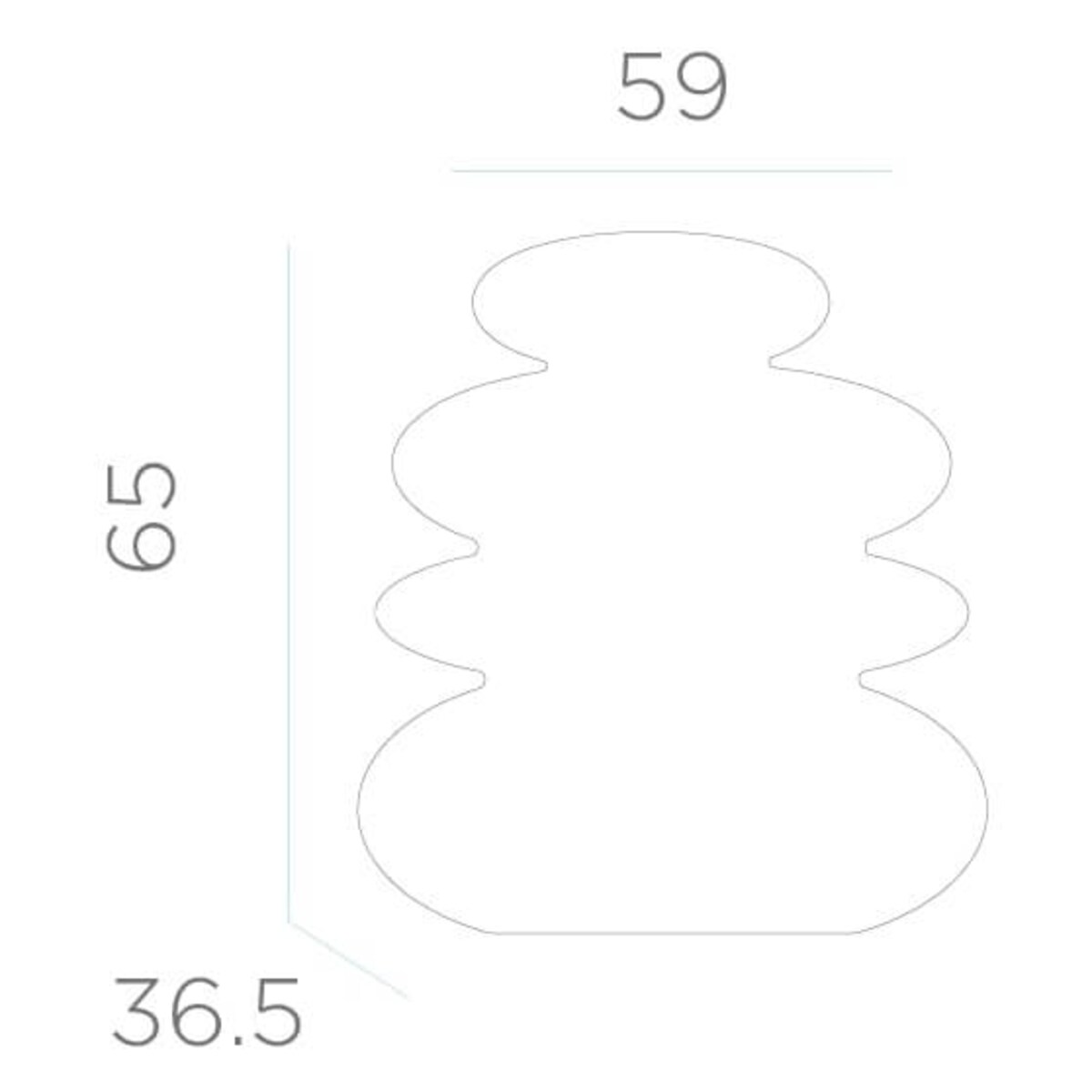 Lampka ogrodowa Balans Cable LUMBS070OFNW King Home LED 9W 6000K IP65 kamienie biała
