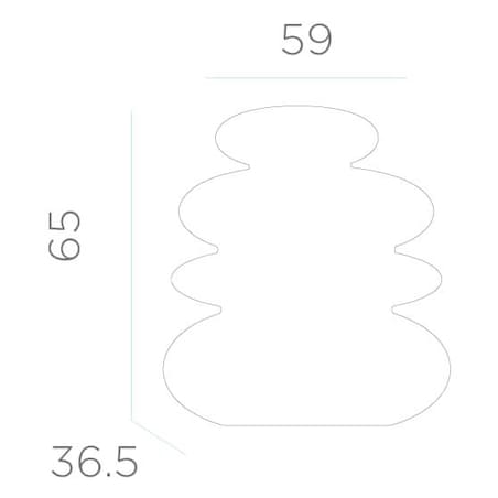 Lampka ogrodowa Balans Cable LUMBS070OFNW King Home LED 9W 6000K IP65 kamienie biała
