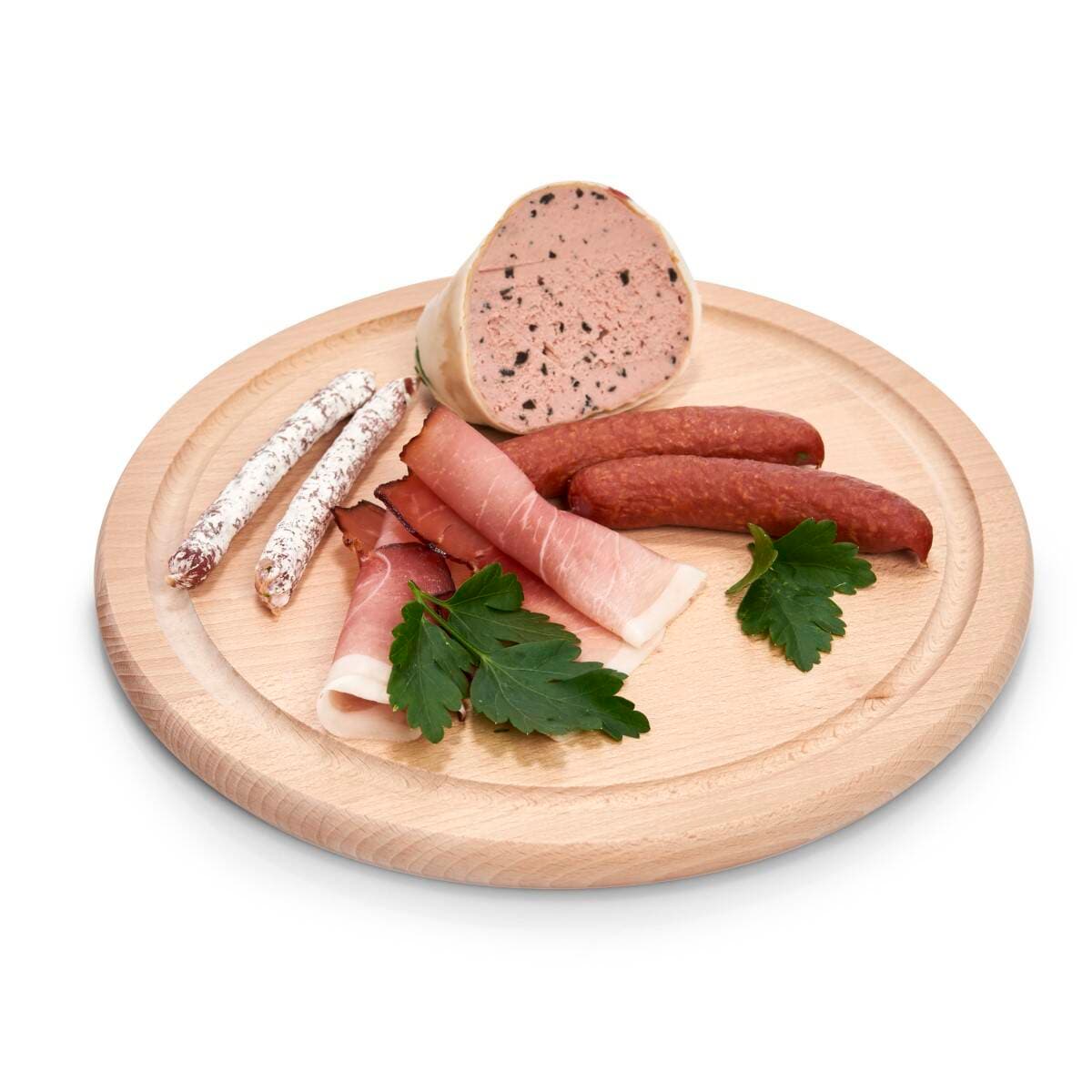 Okrągła deska do krojenia z drewna bukowego, Ø 25 cm