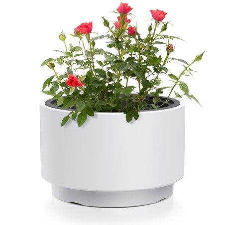 Doniczka Donica Ogrodowa 46,8 Cm Okrągła Na Taras Do Ogrodu Domu Biała