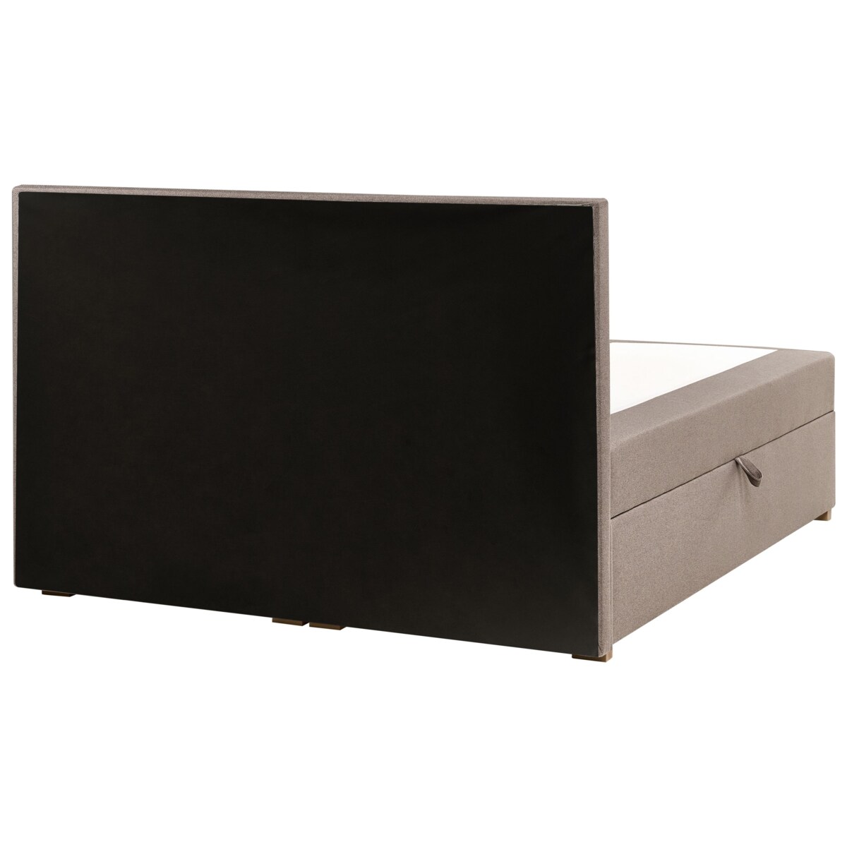 Łóżko kontynentalne z pojemnikiem ESQUIRE 160 x 200 cm Beżowoszary