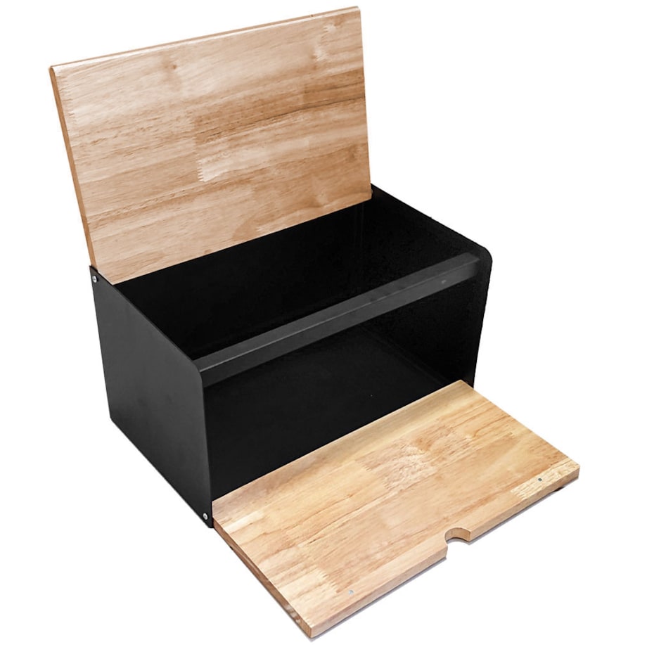 Chlebak stalowo-drewniany 2-stronnie otwierany KRISBERG