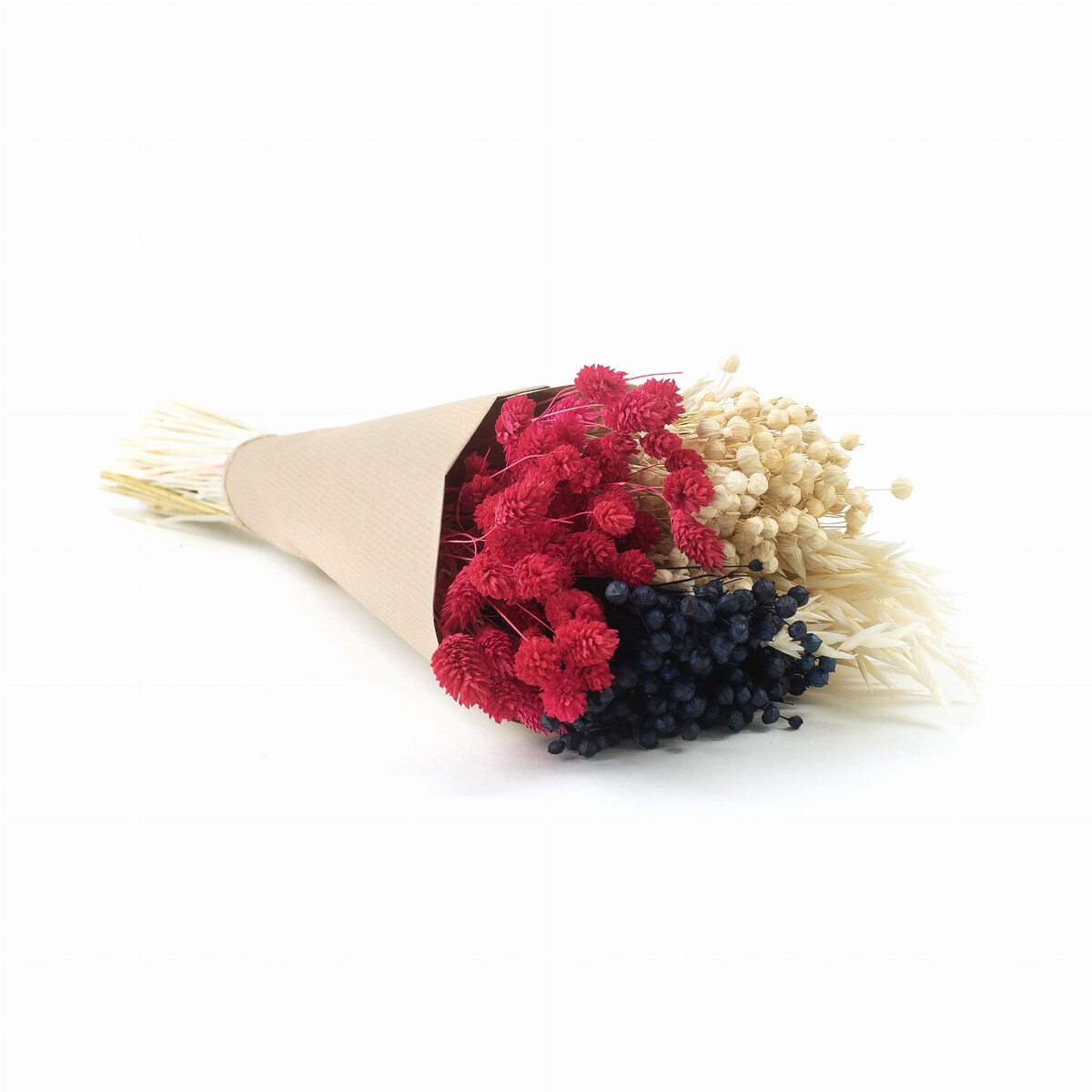 Bukiet suszonych kwiatów Red&Blue