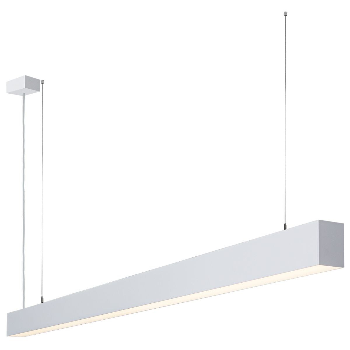 Metalowa lampa wisząca Traversi PRD-5470-170-WH-830-PN Italux LED 53W 3000K biała