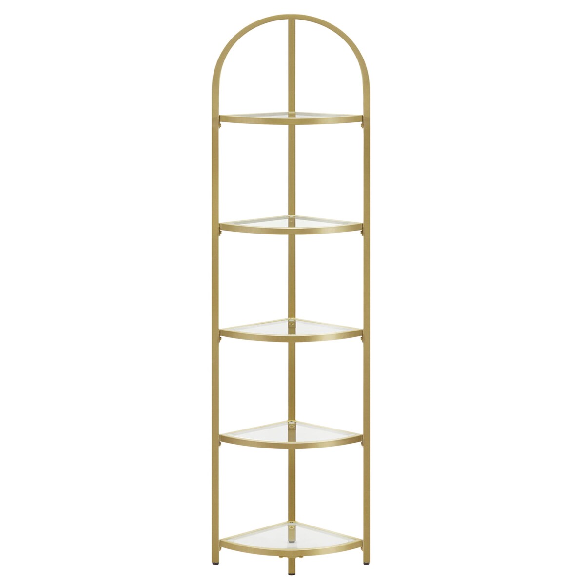 Regał Szklany Na Ksiązki Kwiaty Do Pokoju Sypialni Biura Przedpokoju Złoty