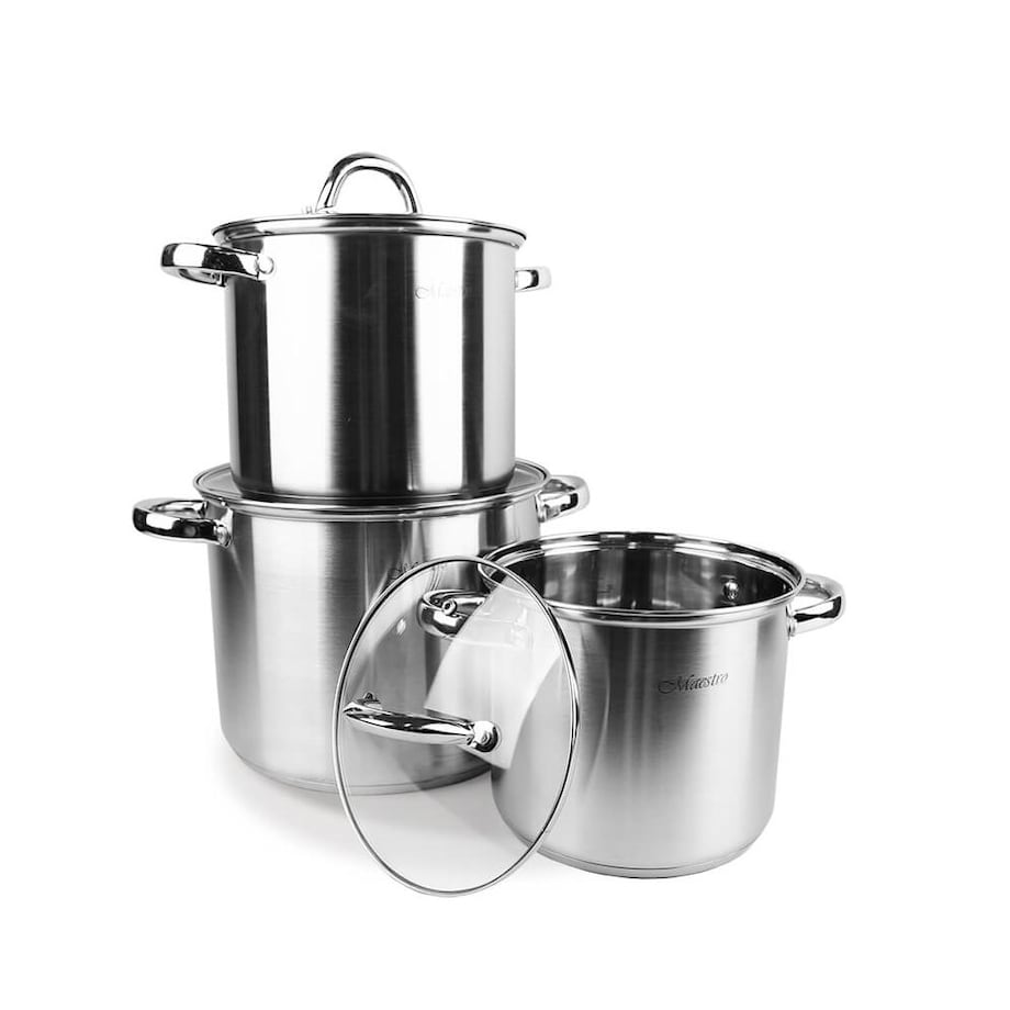 Zestaw garnków garnki komplet 6-ele 3.5L / 4.5L / 8L MAESTRO