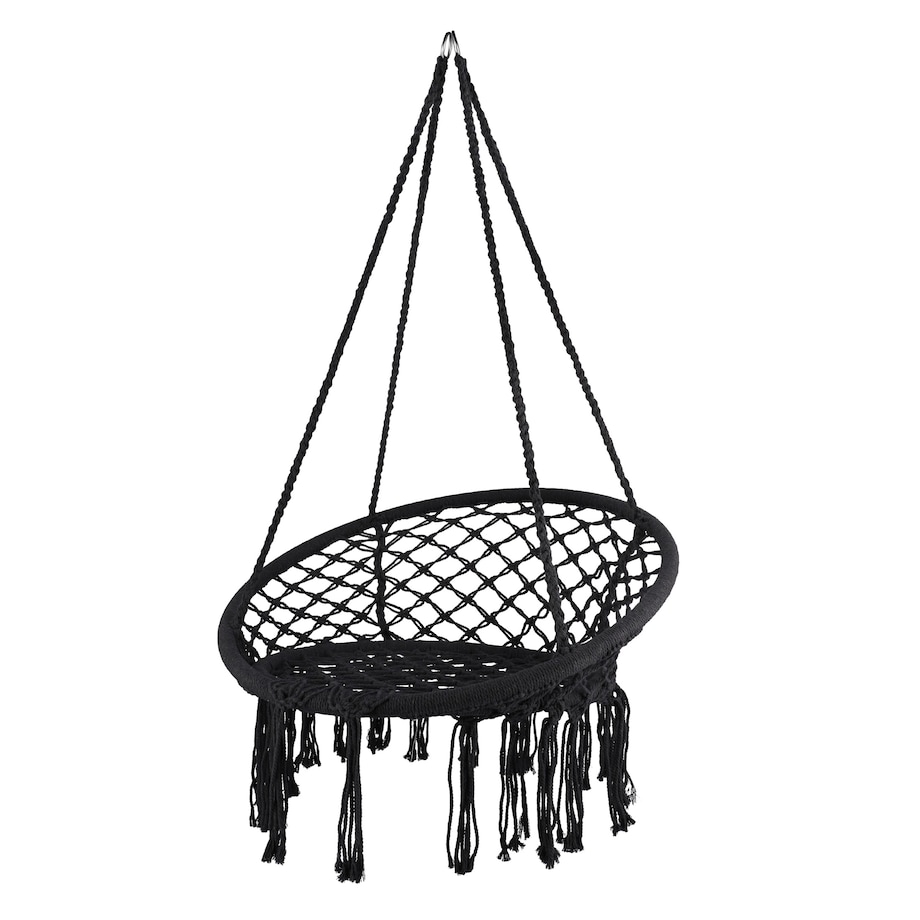 Krzesło plecione BOHO podwieszane duża huśtawka bocianie gniazdo 70 cm fotel wiszący