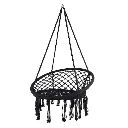 Krzesło plecione BOHO podwieszane duża huśtawka bocianie gniazdo 70 cm fotel wiszący
