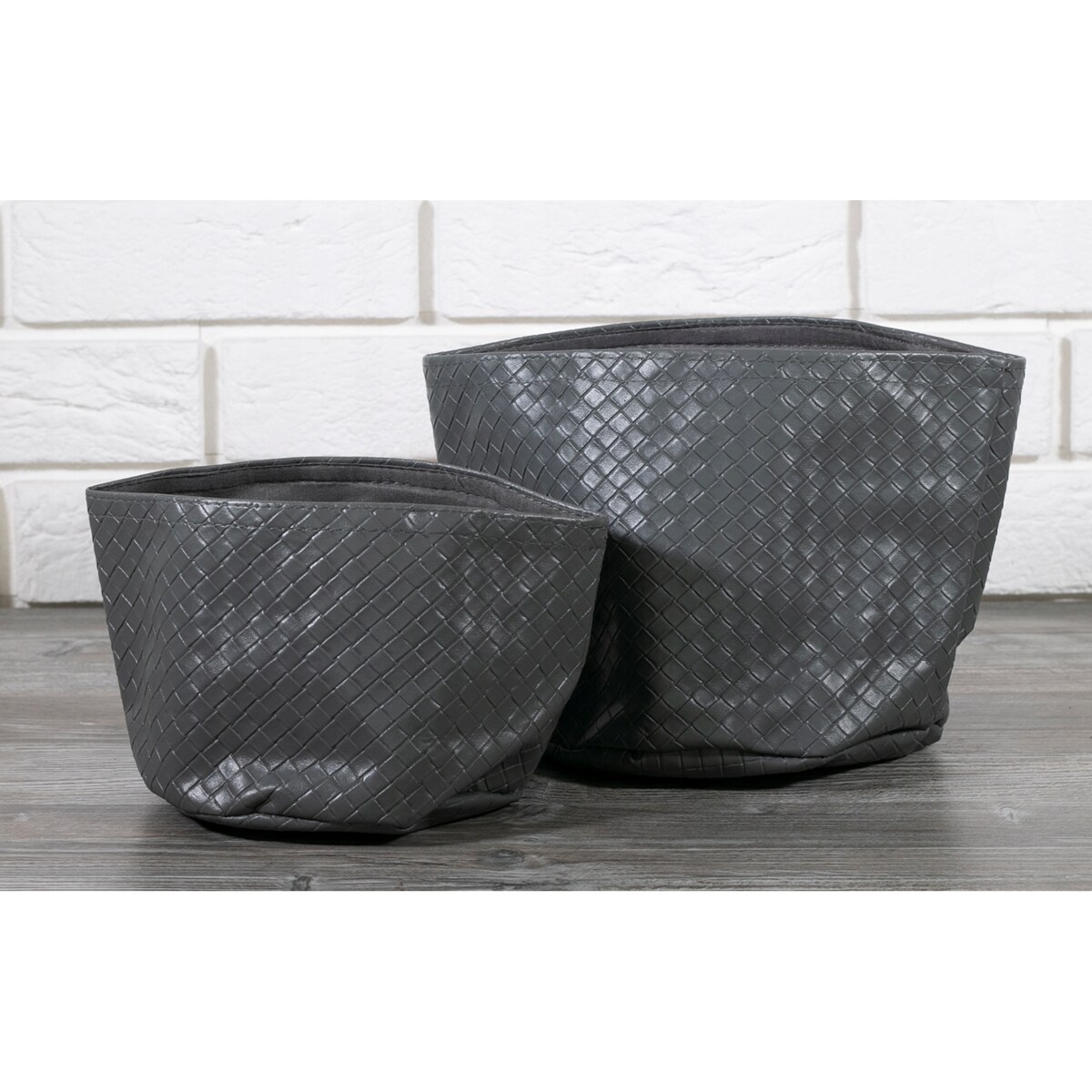 ORGANIZER eko-skóra, szary komplet