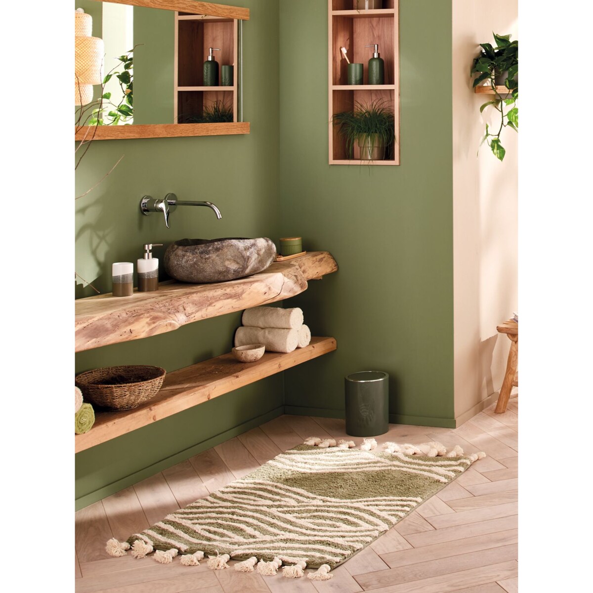 Kleine Wolke Clap Kosz łazienkowy Zielony 5 litrów