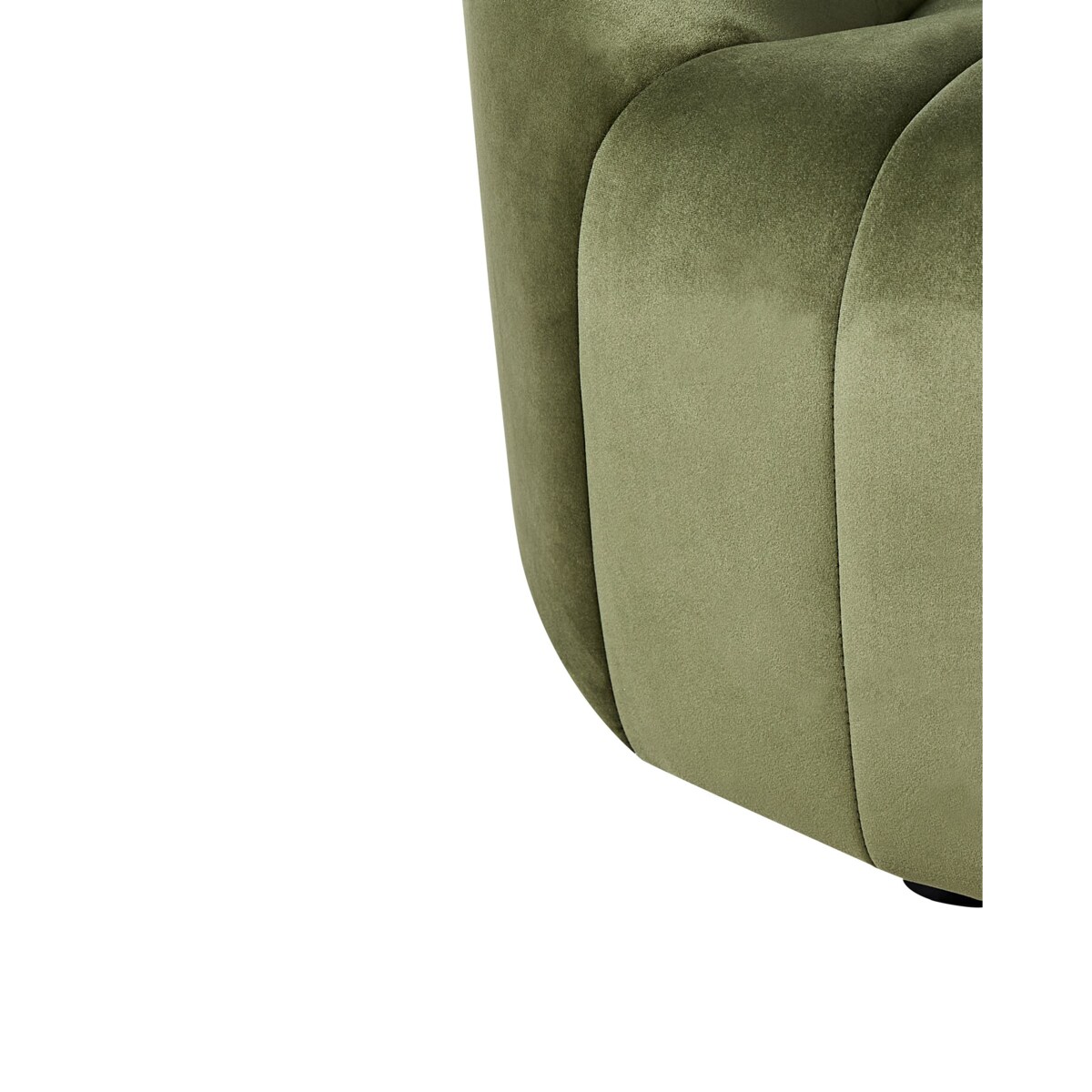 Fotel MALUNG Welur Ciemnozielony