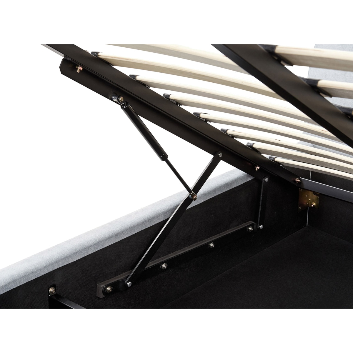 Łóżko z pojemnikiem VAUCLUSE 160 x 200 cm Błękitny