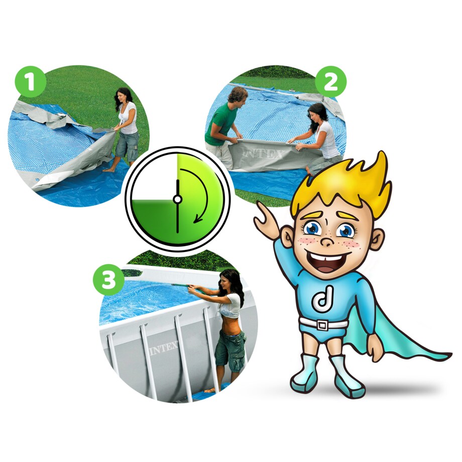 Basen stelażowy ogrodowy 400x200x100 Intex zestaw 9w1