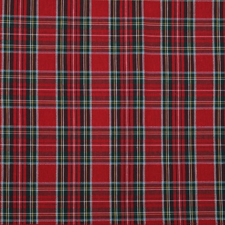 Obrus Red Tartan - 130 cm x 200 cm - idealny dla 4 osób