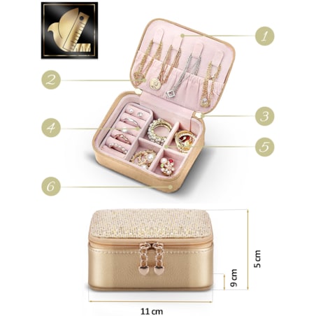 Szkatułka na biżuterię skrzynka pudełko kuferek Massido