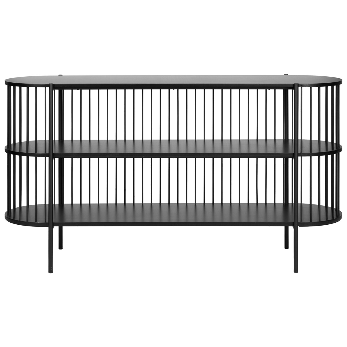 Regał 2 półki BIRSON 80 cm Czarny