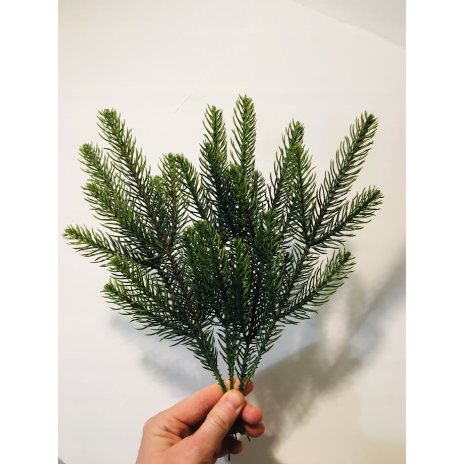 SZTUCZNA GAŁĄZKA sosna świerk choinka dekoracja PIK 6szt na bukiet stroik