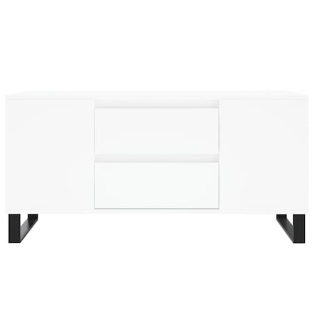 vidaXL Stolik kawowy, biały, 102x44,5x50 cm, materiał drewnopochodny