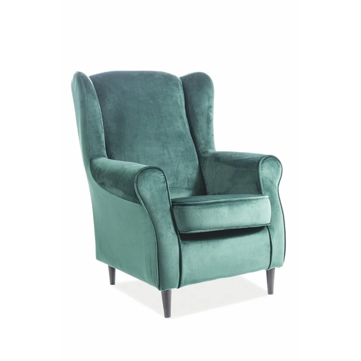 Fotel BARON VELVET zielony