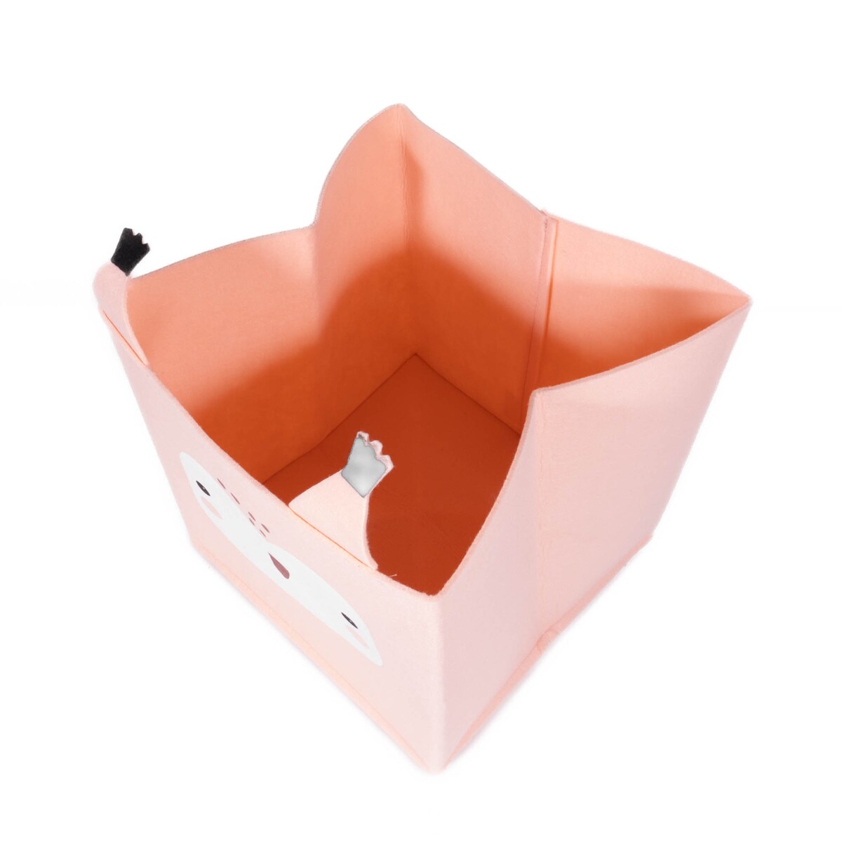 Pojemnik na zabawki składany FOREST FRIENDS, z uszkami, filcowy