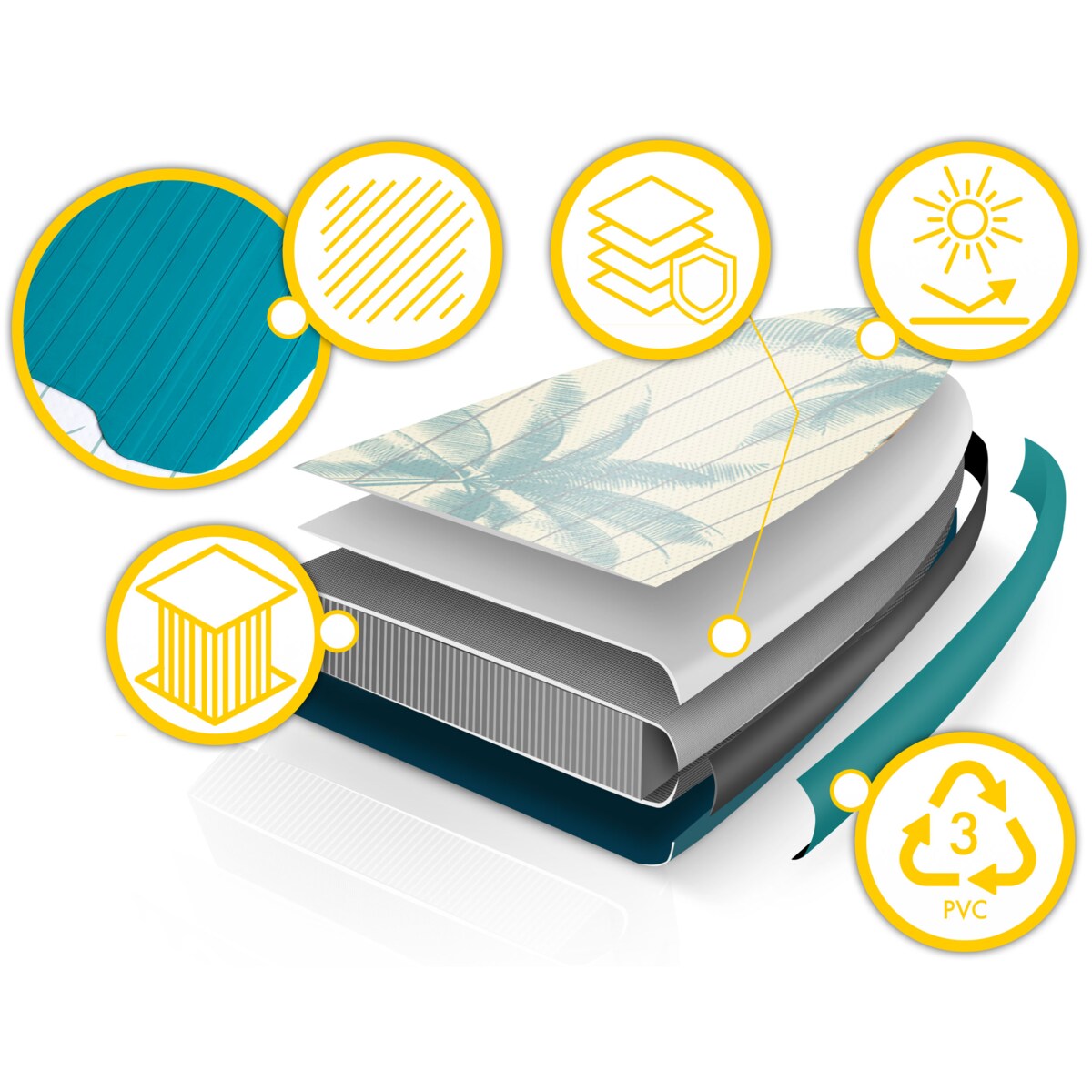 Deska SUP do pływania pompowana Paddle Reefbreak 350cm Neo-Sport ZESTAW