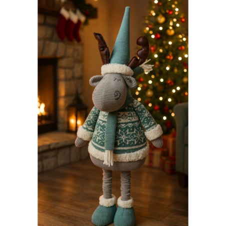 RENIFER świąteczny DUŻY dekoracja świąteczna ŁOŚ skrzat gnom zima JUMIhome