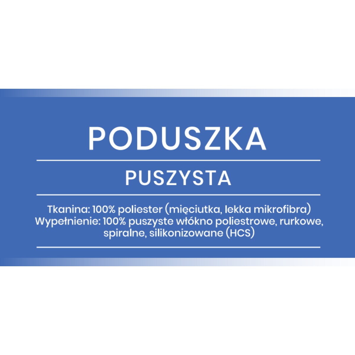 Poduszka 70x80 PUSZYSTA Sen Dobry