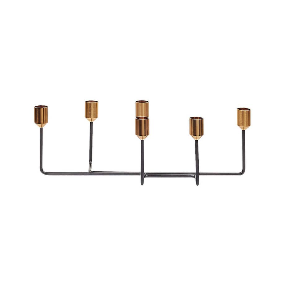 Świecznik metalowy 12 cm czarny BANGKA