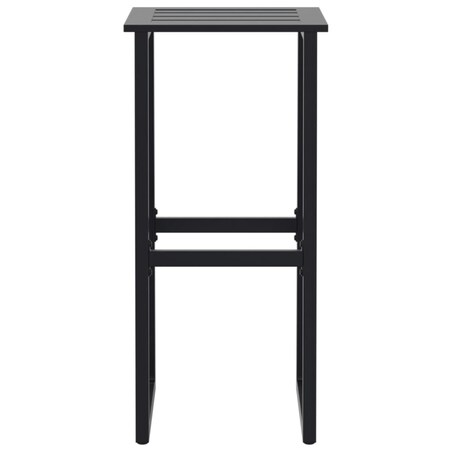 vidaXL Stołki barowe, 4 szt., czarne, 38x38x80 cm, malowana stal
